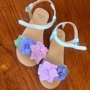 Janie and Jack floral sandals - girls